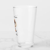 Verre Dachshund drôle (Gauche)