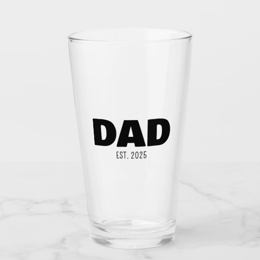Verre Dad Established New Dad Gift (Devant)