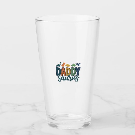 Verre Daddy Saurus Papa Dinosaure Mignon Conception de V (Devant)