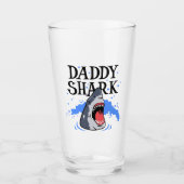 Verre Daddy Shark - Grand Blanc (Devant)