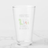 Verre Daddysaurus à rampe personnalisée (Dos)