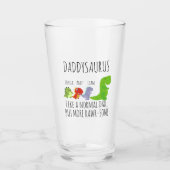 Verre Daddysaurus à rampe personnalisée (Devant)