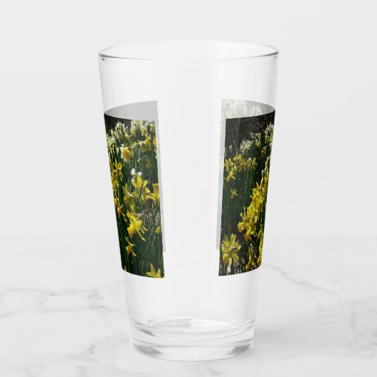 Verre Daffodiles jaunes et blancs Fleurs de printemps (Droite)