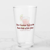 Verre Daiquiri aux fraises (Dos)