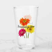 Verre Daisies Gerbera Nature     (Devant)