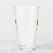 Verre Daisy abstrait jaune orange ajouter un nom de text (Droite)