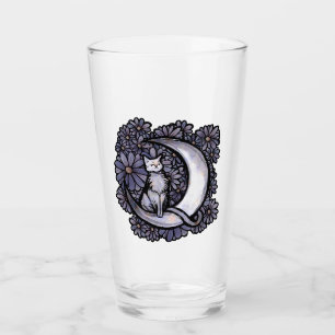 Verre Daisy Moon Chat Art Floral Moonchild Chats