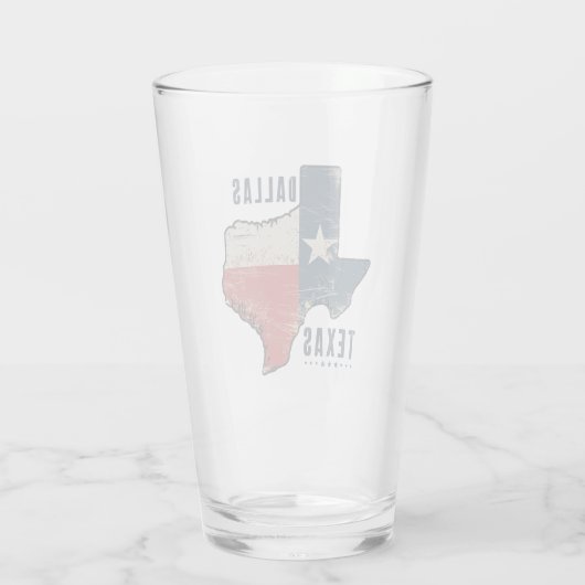 Verre Dallas Texas State Map Indicateur (Dos)