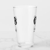 Verre d'anniversaire avec initiale de monogramme (Droite)