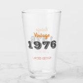 Verre d'anniversaire vintage 1976 - Edition limité (Dos)