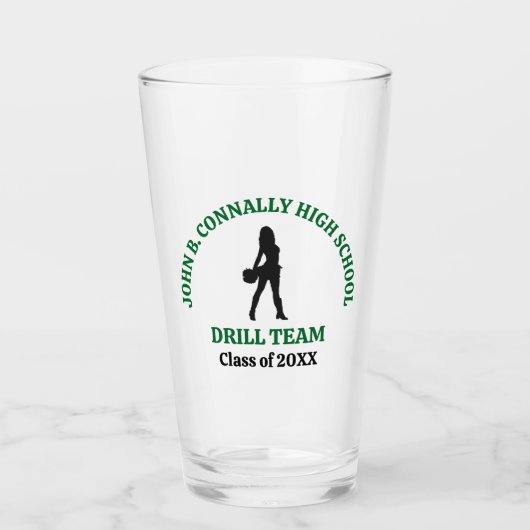 Verre Danseuse de l'équipe de drill de la Green High Sch (Devant)