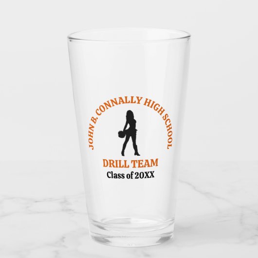 Verre Danseuse de l'équipe de drill de l'école secondair (Devant)