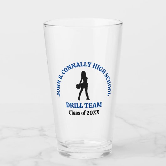 Verre Danseuse de l'équipe de drill de l'école secondair (Devant)