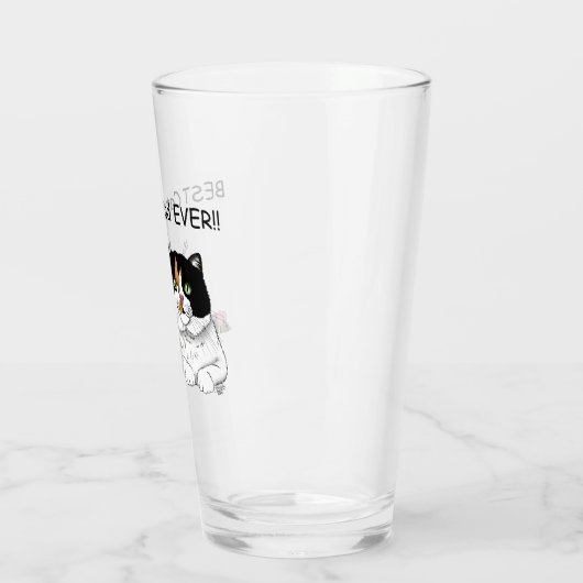 Verre Dat du père Calico Chat (Gauche)