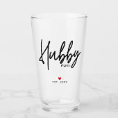 Verre Date d'établissement du mari de script moderne per (Devant)