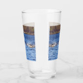 Verre Dauphins communs personnalisables faisant des bond (Droite)