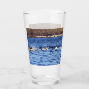 Verre Dauphins communs personnalisables faisant des bond