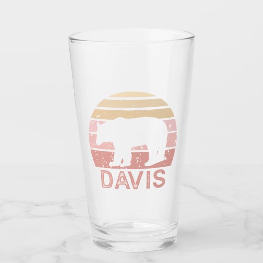 Verre Davis West Virginia Retro Bear (Devant)