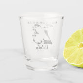 Verre de 23e anniversaire en argent métallique (Dos)