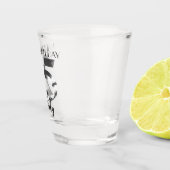 Verre de 25e anniversaire en argent métallique (Droite)