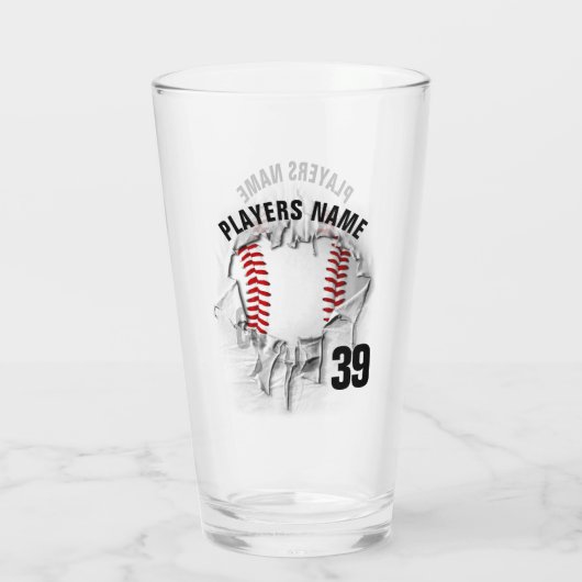 Verre de baseball déchiré (Dos)