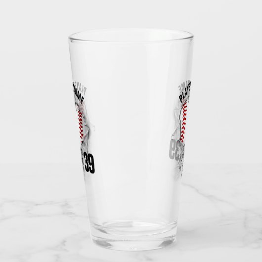 Verre de baseball déchiré (Gauche)