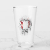 Verre de baseball déchiré (Dos)