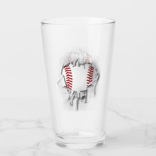 Verre de baseball déchiré (Dos)