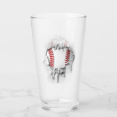 Verre de baseball déchiré (Devant)