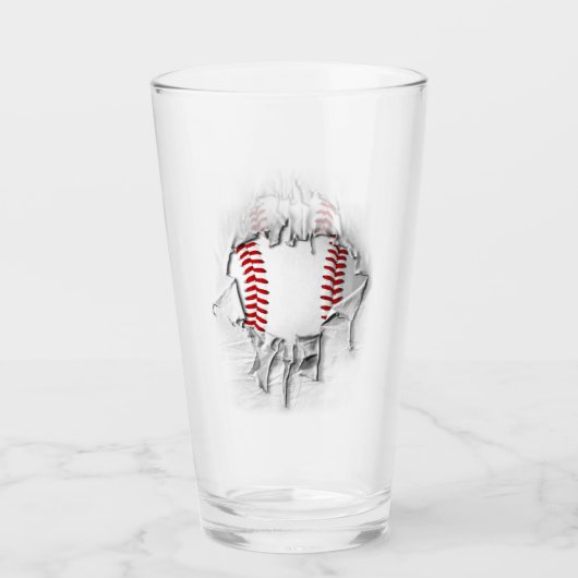 Verre de baseball déchiré (Devant)