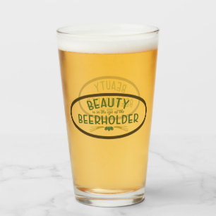 Verre de bière à la pinte moderne amusant