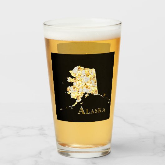 VERRE DE BIÈRE ALASKA (Devant (rempli))