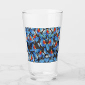 Verre de bière bleu Kanga (Devant)