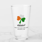 Verre de bière customisé de la Saint-Patrick (Devant)