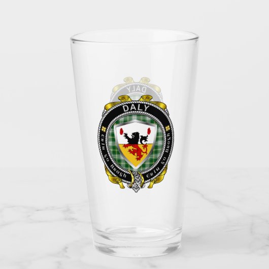 Verre de bière Daly/O'Daly Irish Shield (Devant)
