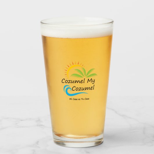 Verre de bière de Cozumel (Devant (rempli))