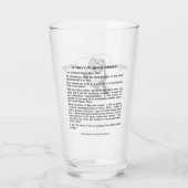 Verre de bière de la marine Flyer's Creed (Dos)