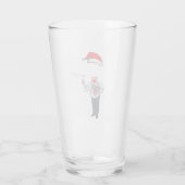 Verre de bière de Noël Ajoutez votre visage! (Dos)