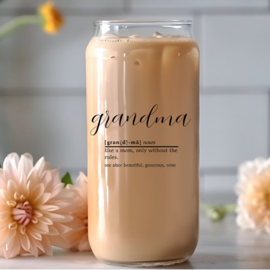 Verre de bière Définition Grand-mère