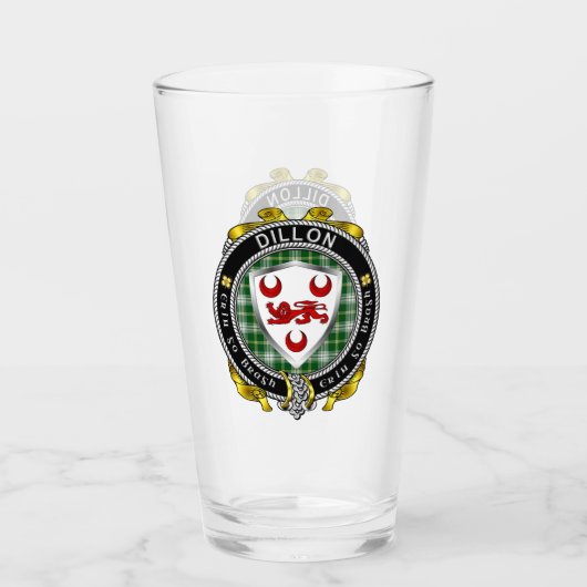 Verre de bière Dillon Irish Shield (Devant)