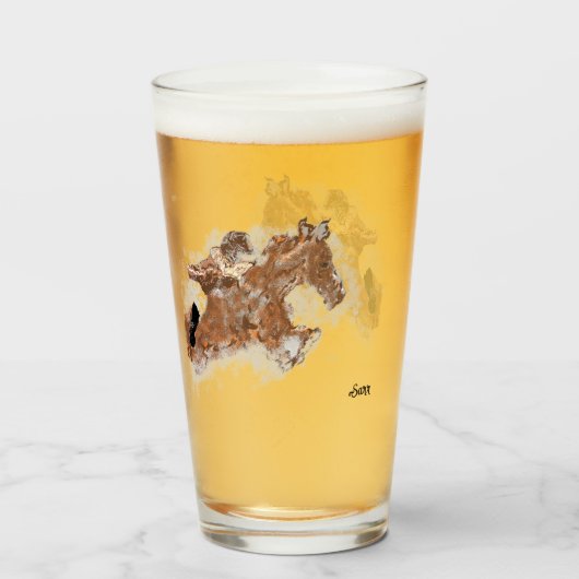 Verre de bière : Le gagnant prend tout (Dos (rempli))