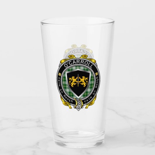 Verre de bière O'Carroll/Carroll Irish Shield (Devant)