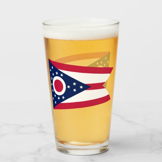 VERRE DE BIÈRE OHIO (Devant (rempli))