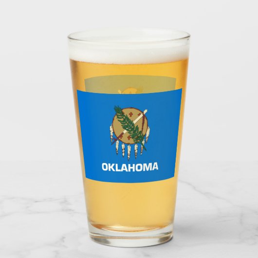 VERRE DE BIÈRE OKLAHOMA (Devant (rempli))