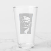 Verre de bière Père Noël foncé (Dos)