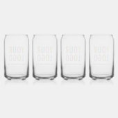 Verre de bière promotionnelle avec logo Set de 4 (Dos)