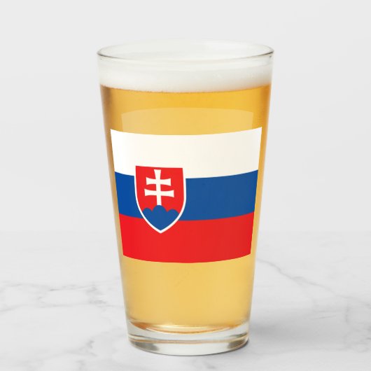 VERRE DE BIÈRE SLOVAQUIE (Devant (rempli))
