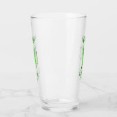 Verre de bière verte Joyeuse Saint Patrick`s day (Gauche)