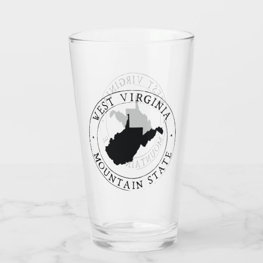 Verre de boisson de l'État de la Virginie-Occident (Dos)