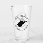 Verre de boisson de l'État de la Virginie-Occident (Devant)